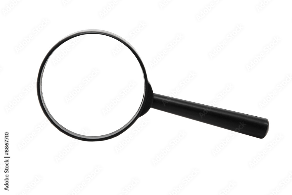 Magnifying glass isolated over a white background Magnifying glass isolated over a white background