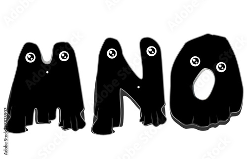 Black Ghost Alphabet