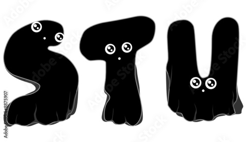 Black Ghost Alphabet