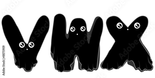 Black Ghost Alphabet