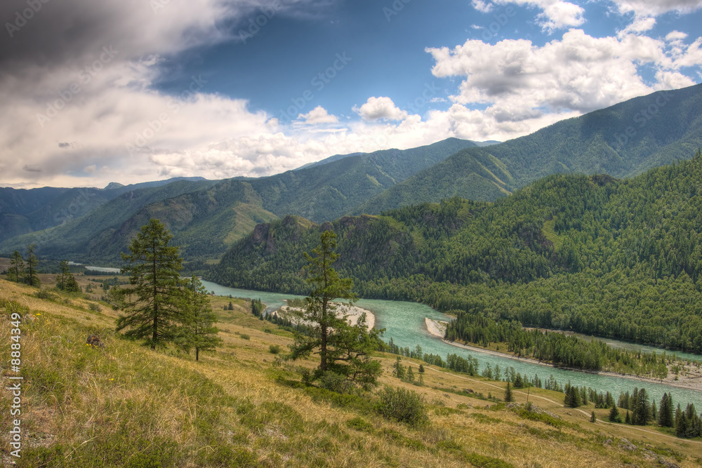 Katun river in the Altai mountains