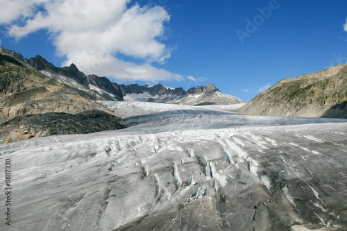 Rhone glacier (View from Furka pass. Switzerland) © swisshippo
