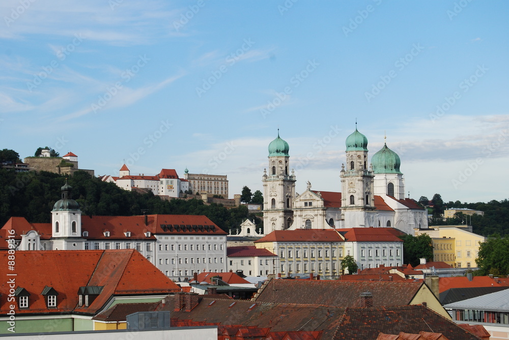 Obraz premium Passau blick von neuer Mitte - 1