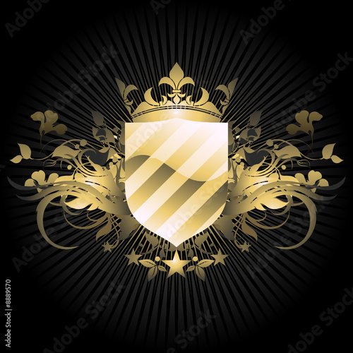 ornate heraldic shield