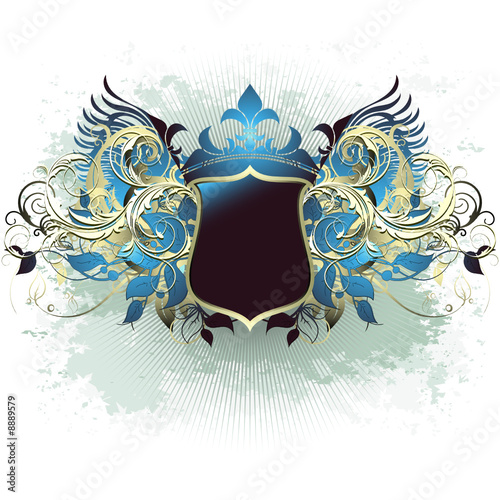 ornate heraldic shield