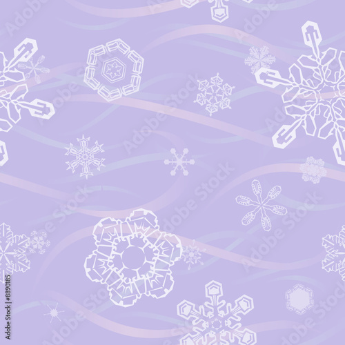 wind and snowflake background - seamless tile