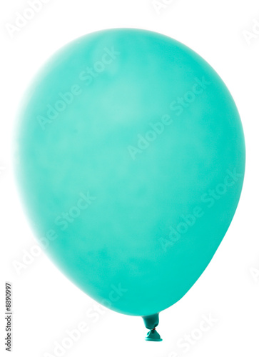 close-up balloon, isolated on white