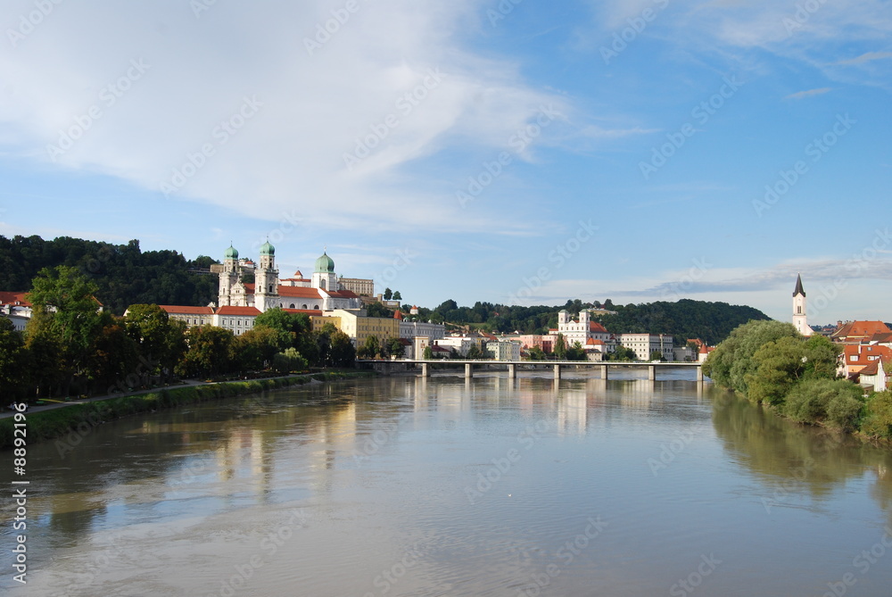Passau blick von Innsteg - 2