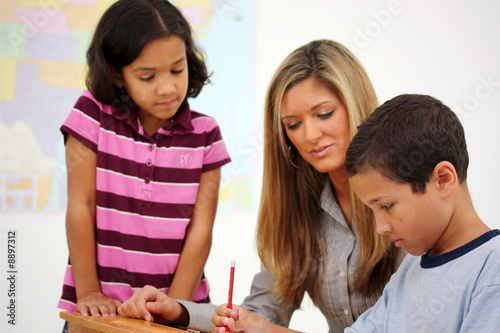 Teacher and Students In A C...