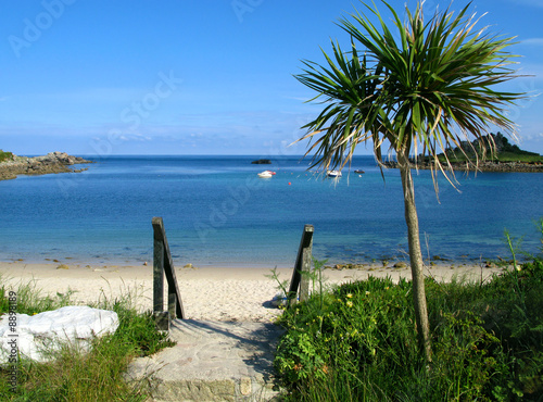 Old town beach in St. Mary's, Isles of Scilly.. photo