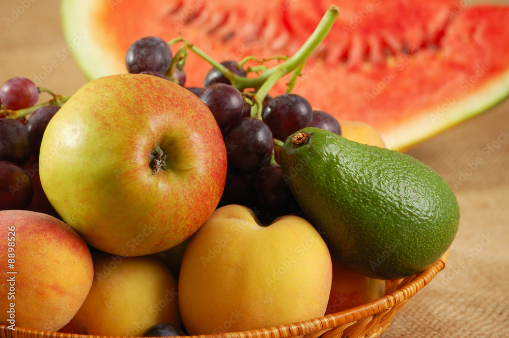 Fresh fruits on the table Fresh fruits on the table