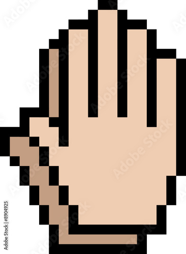 Praying Web cursor graphic, editable vector EPS
