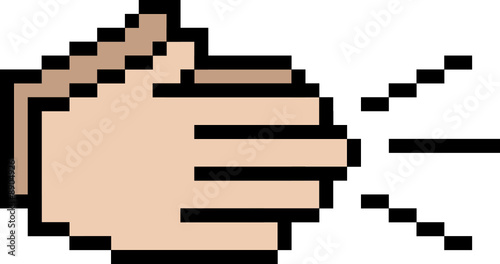 Clapping Web cursor graphic, editable vector EPS