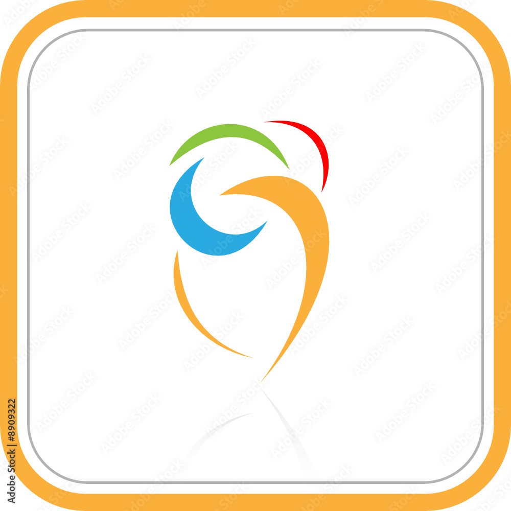 Vector abstract internet icon. Orange set. Simply change. Vector abstract internet icon. Orange set. Simply change.