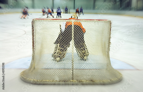 Canvas Print Ice hockey goalkeeper