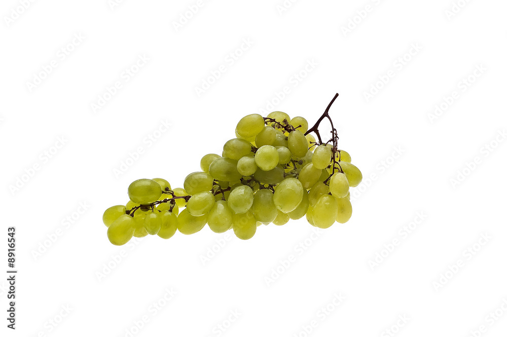 fresh grape on white background
