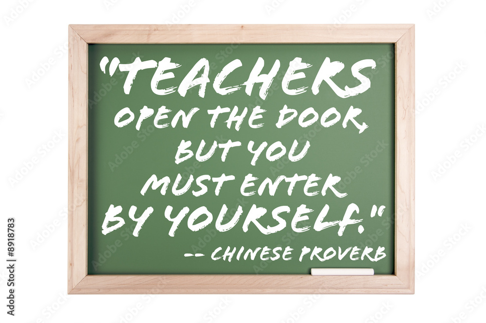 Quote Series Chalkboard Isolated on a White Background. Quote Series Chalkboard Isolated on a White Background.