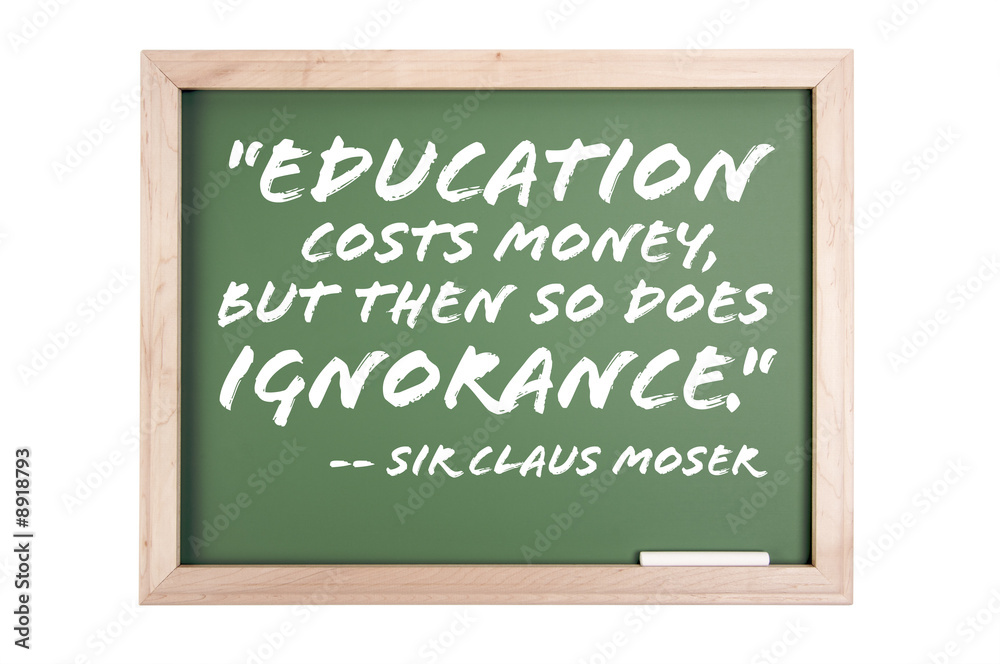 Quote Series Chalkboard Isolated on a White Background. Quote Series Chalkboard Isolated on a White Background.