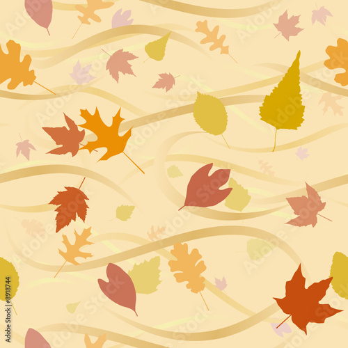 Autumn Wind Background - seamless tile