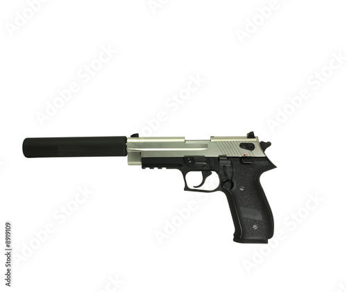 Φωτογραφία Pistol with suppressor