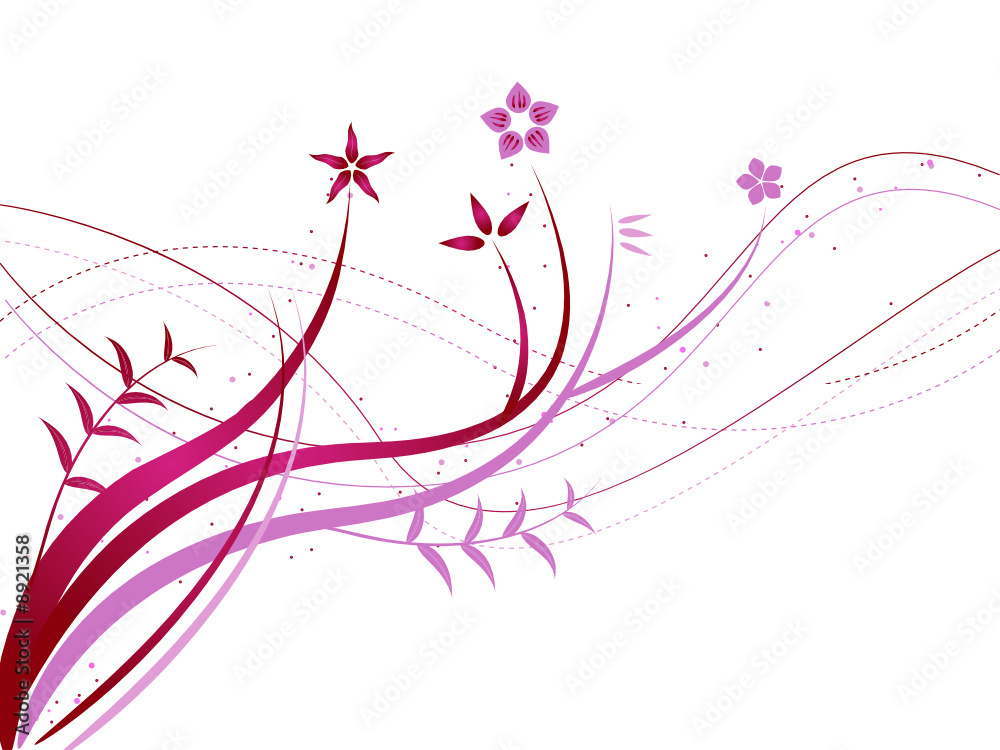 Abstract Floral Design Vector Illustration Abstract Floral Design Vector Illustration