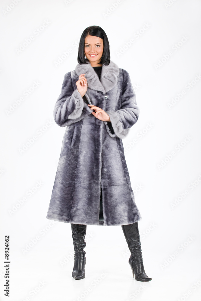 Young attractive woman in furcoat Young attractive woman in furcoat