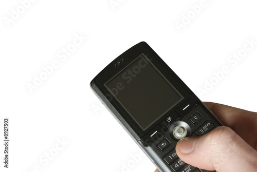 Wallpaper Mural hand with mobile on white Torontodigital.ca