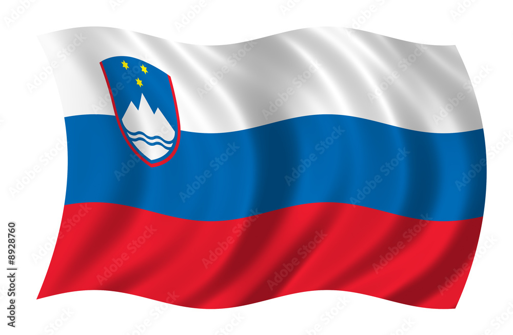 Fototapeta premium Slowenien Fahne