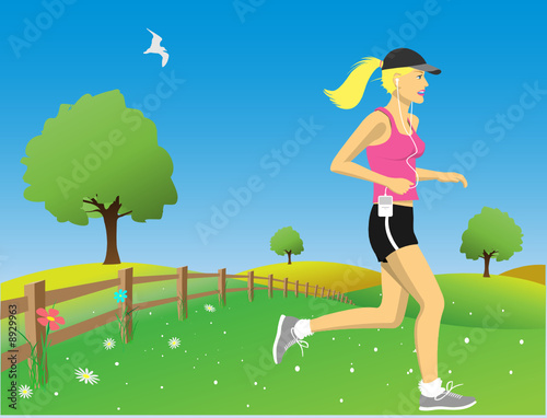 Woman jogging