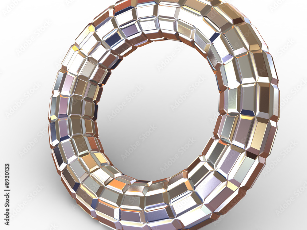 torus knot. 3d torus knot. 3d