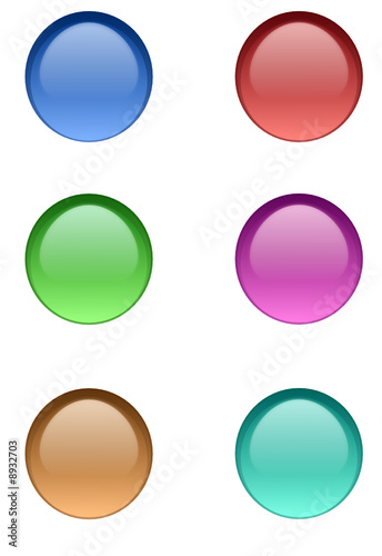 Round Glossy Buttons