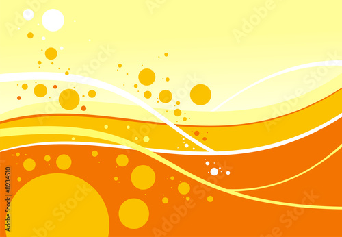 Orange abstract modern background. Vector.