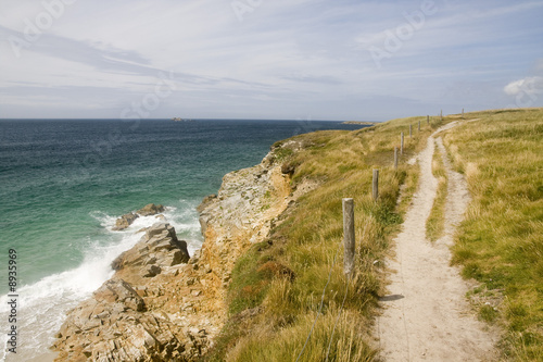 a part of coastline in brittany