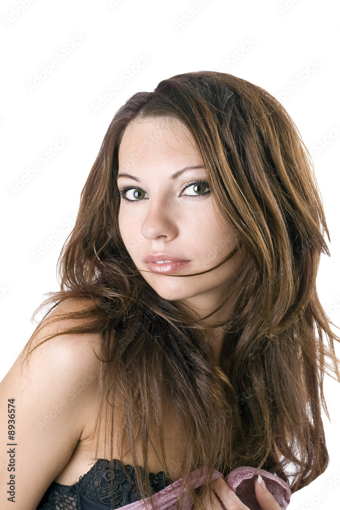 portrait of the young beauty woman. Isolated 4 portrait of the young beauty woman. Isolated 4