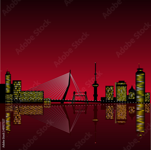 Skyline of a city