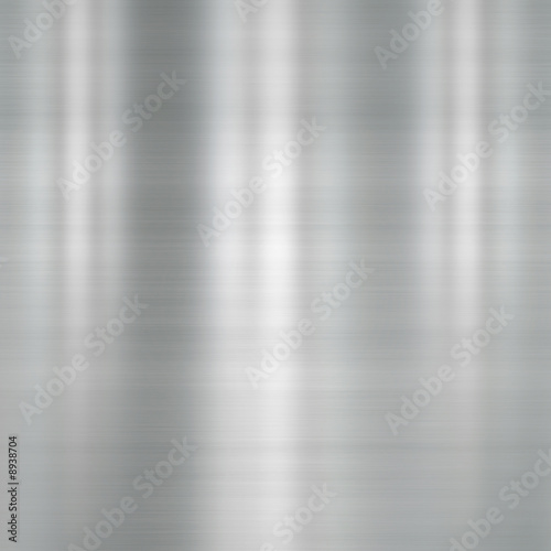 Brushed metal plate