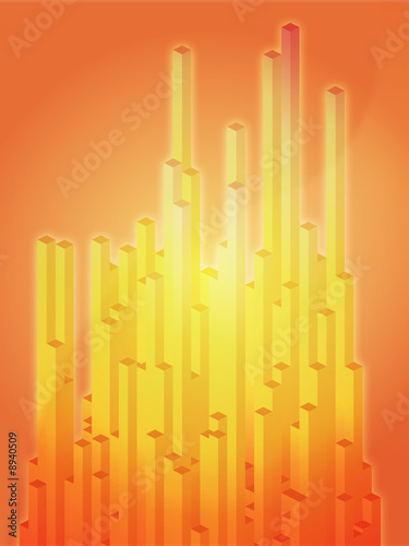 Abstract illustration wallpaper of 3d geometric shapes