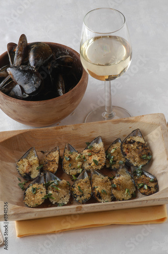 Obraz na płótnie Cozze gratinate