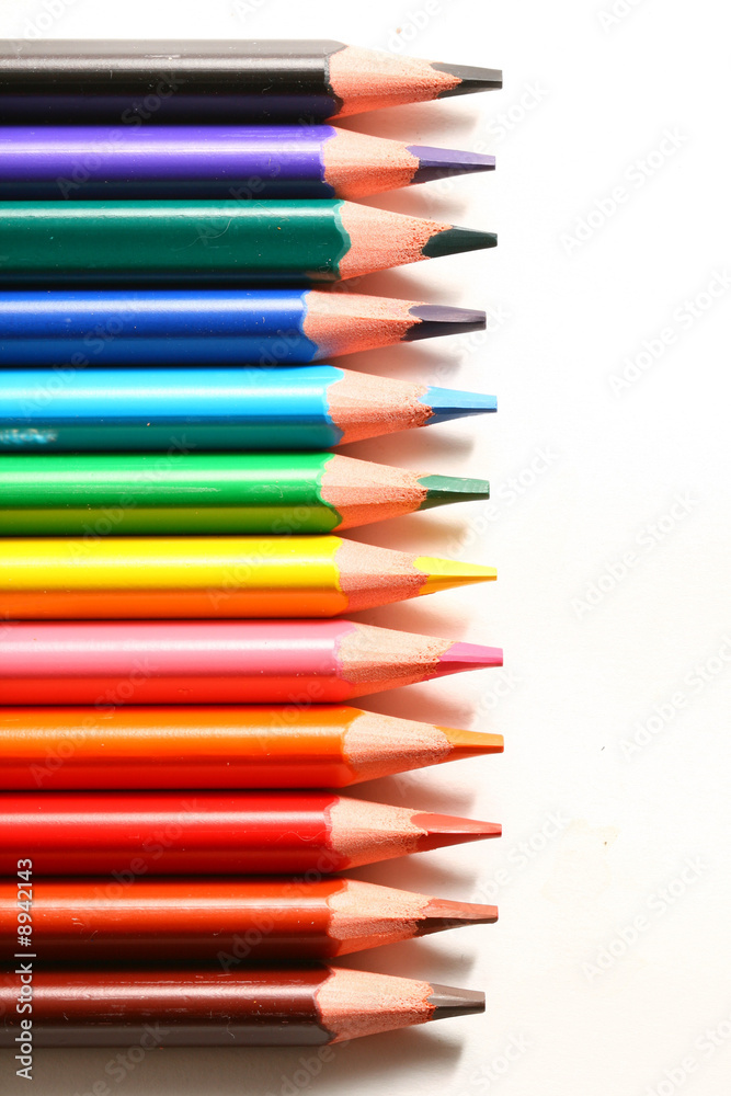 color pencil pallete macro close up color pencil pallete macro close up