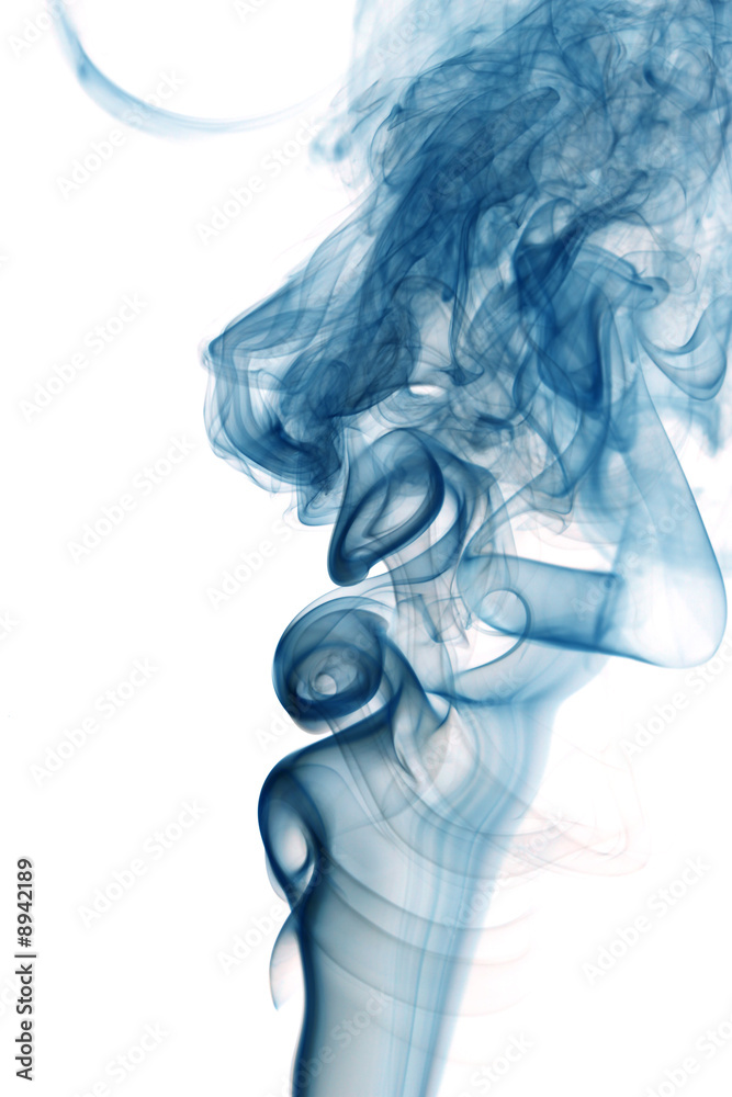 Fototapeta premium blue smoke abstract background close up
