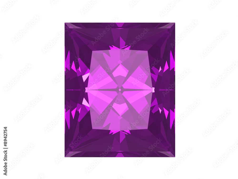 Amethyst isolated on white Amethyst isolated on white