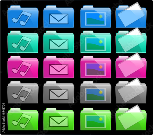 Colorful Icon Folders