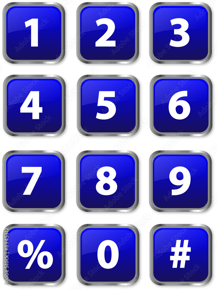 Numbers - Blue Numbers - Blue