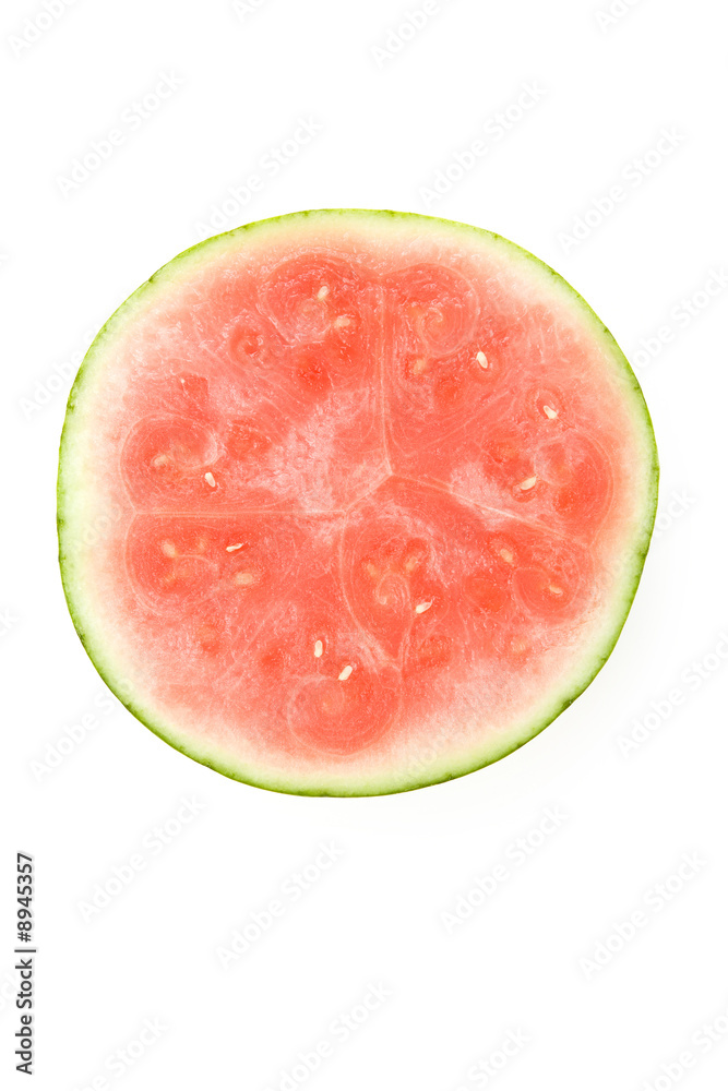 Seedless Watermelon with white background Seedless Watermelon with white background