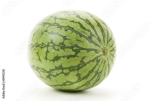 Green Watermelon with white background