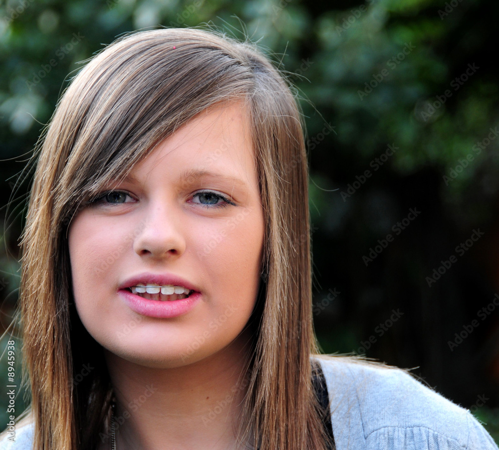 teenage girl with braces teenage girl with braces