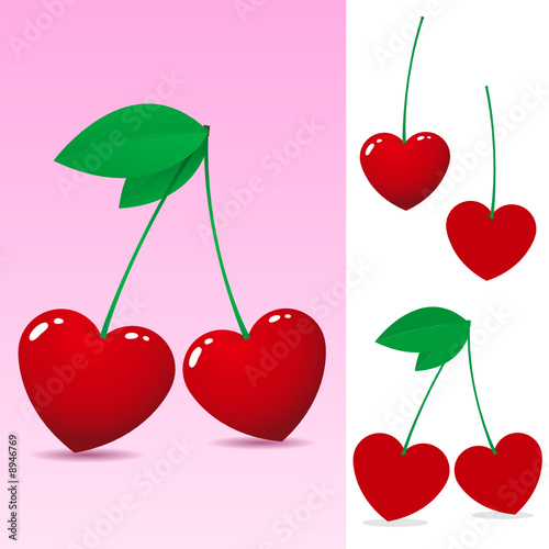 Red heart cherry