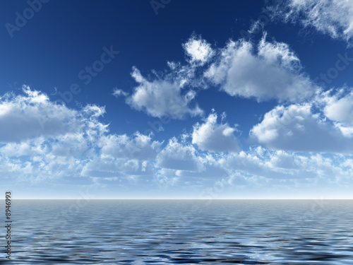 ocean and sky. Cloud - high resolution image