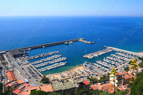 Blanes port overview (Costa Brava, Catalonia, Spain)