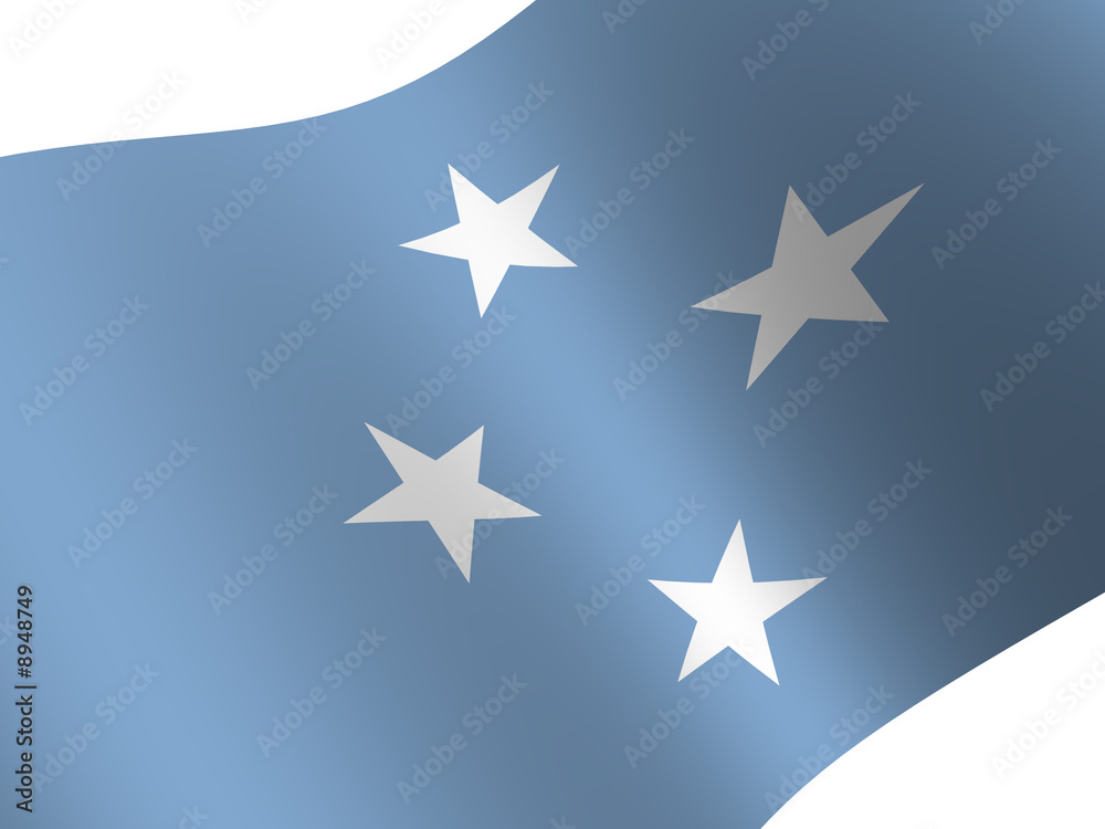 National Flag. Micronesia National Flag. Micronesia